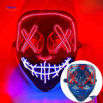 phantomglow masker led rood paars lichtend halloween feestmasker www.middo.nl