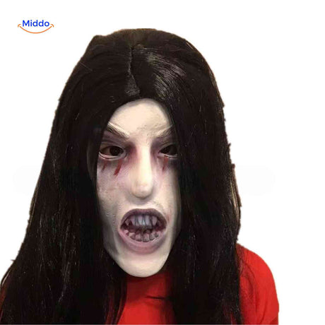 phantomix masker enge bleke vampierachtige masker met bloedige ogen www.middo.nl