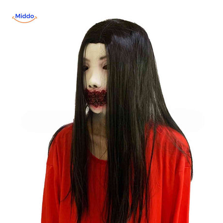 phantomix masker enge japanse masker met gesloten bloederige mond www.middo.nl