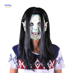 phantomix masker griezelig vampiermasker met slangenhaar en witte huid www.middo.nl
