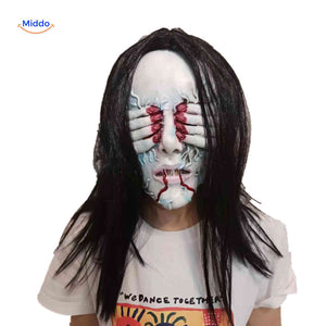 phantomix masker griezelmasker met bloedige handogen en scheurtanden www.middo.nl