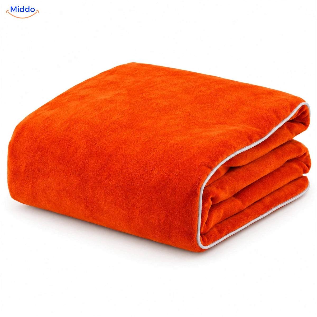 Fluwelen pluche dekbedovertrek - Oranje
