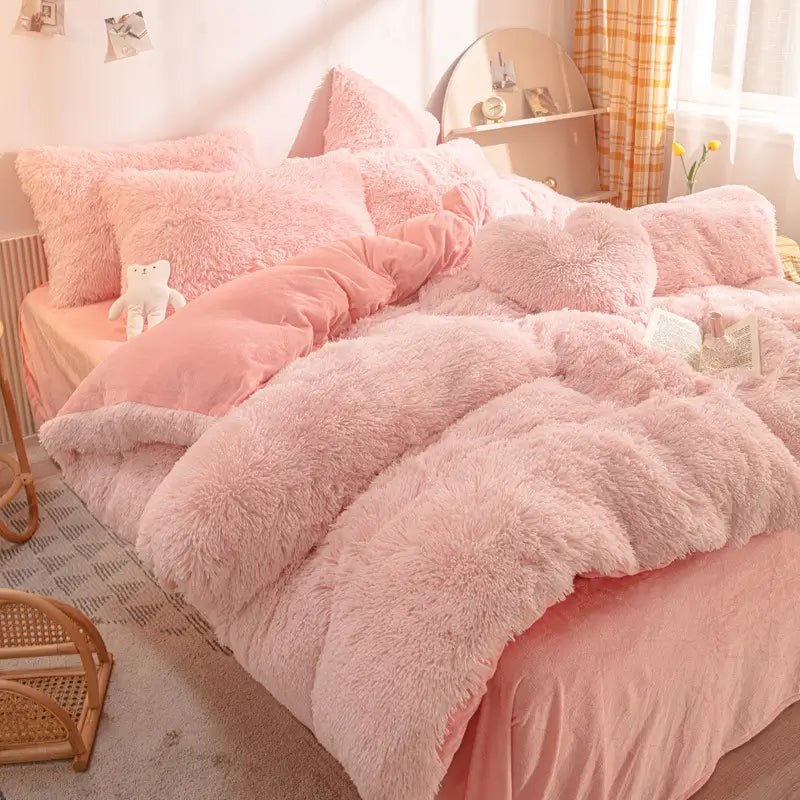 Teddy Fluffy Fleece Beddengoed Set | Warm & Extra Zacht