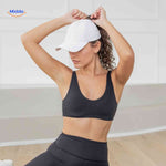 ponylite pet witte cap met haaropening voor vrouwen fitnessstijl www.middo.nl