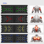 powerfit push up board kleuren voor spiergroepen www.middo.nl