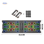 powerfit push up board met afmetingen en handgrepen www.middo.nl