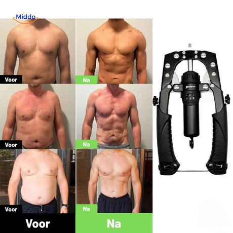 powerflex arm trainer voor en na resultaten www.middo.nl