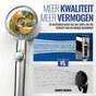 Vergelijking van waterdruk tussen douchekoppen