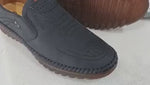 Solura Loafers zwart heren slip on leer casual comfort schoenen www.middo.nl