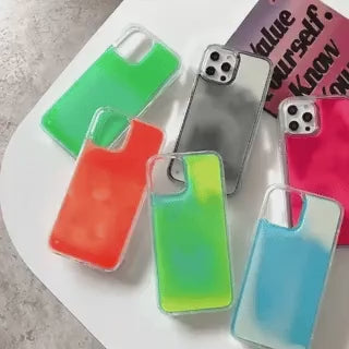 GlowSand Telefoonhoesjes set met multikleur vloeibaar design mix www.middo.nl