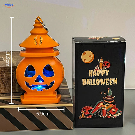 PumpkinGlow™ kasteellantaarn met ledlicht in 7 kleuren