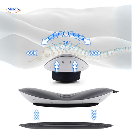 relaxacore massager 26 graden rekfunctie voor spinale uitlijning www.middo.nl