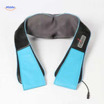 relaxpro massageapparaat blauw en zwart met compact ontwerp