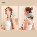 relaxpro massageapparaat grijs model met gebruiker