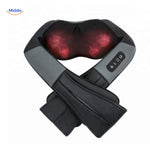 relaxpro massageapparaat met rode verlichting en kruisbandjes