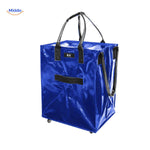 rollexa trolleytas blauw met wieltjes handig voor was en boodschappen www.middo.nl