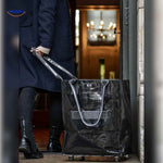 rollexa trolleytas zwart met wieltjes voor woon en stadsgebruik www.middo.nl