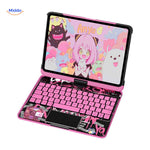 rotapad toetsenbordhoes roze anime anya bluetooth case voor ipad www.middo.nl