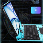 rotapad toetsenbordhoes scharnierdesign zijaanzicht ipad bluetooth case www.middo.nl