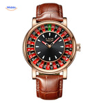 roulettix horloge rosegoud frontaal www.middo.nl