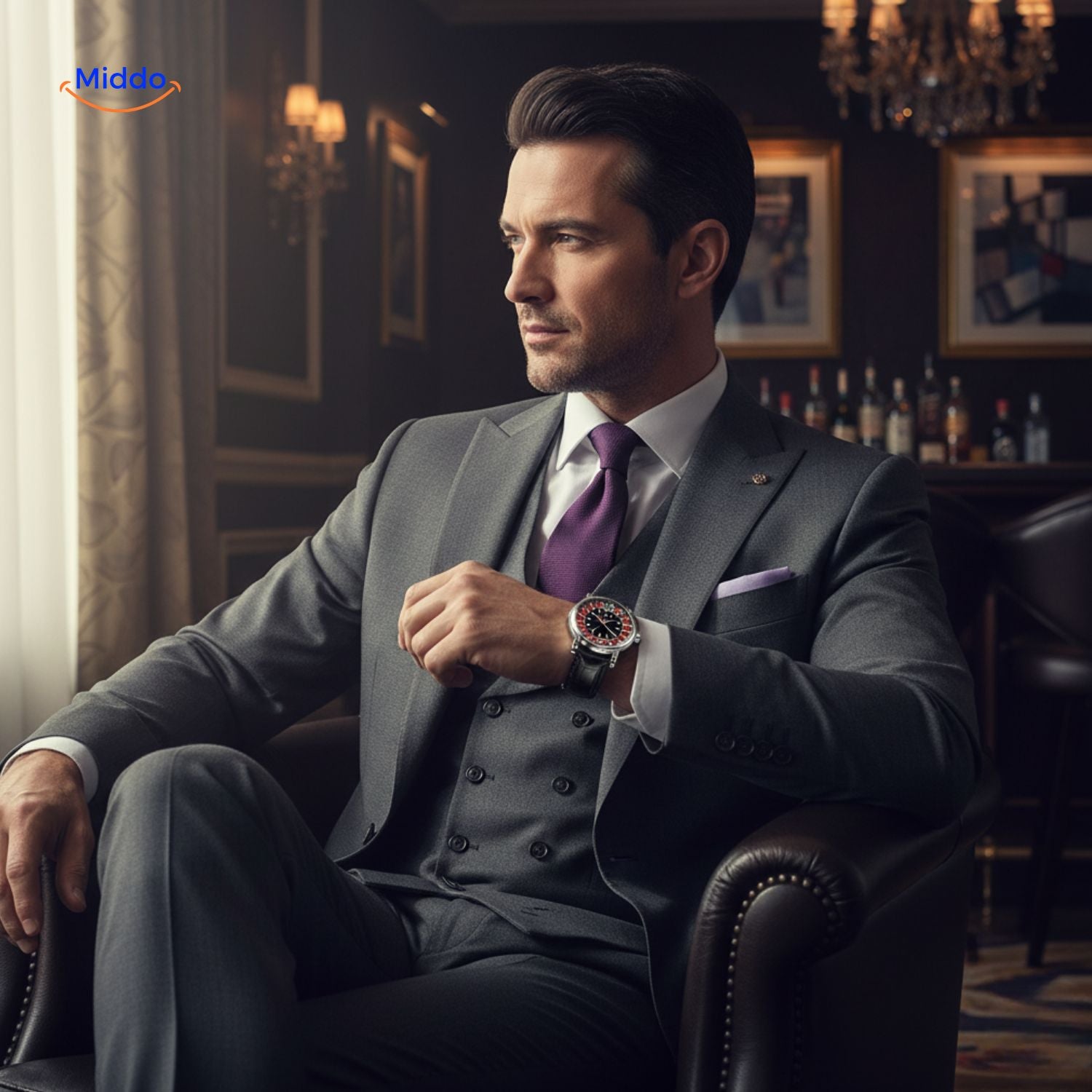 roulettix horloge zilver klassiek herenhorloge www.middo.nl