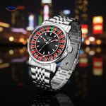 roulettix horloge zilver roulette look www.middo.nl