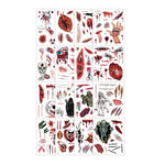 Schrikwekkende Halloween-tattoos met grafische littekens