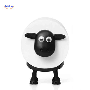 sheeproll houder zwarte schattige schapen wc rolhouder design www.middo.nl