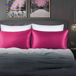 silkora kussensloop fuchsia satijn kussensloopwww.middo.nl
