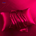 silkora kussensloop rood satijn kussensloopwww.middo.nl