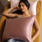 silkora kussensloop roze satijn pillowcasewww.middo.nl