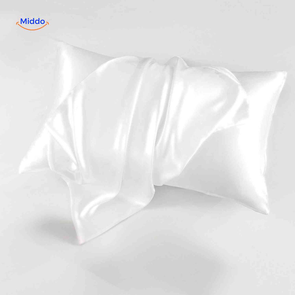silkora kussensloop wit satijn kussensloopwww.middo.nl