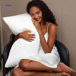 silkora kussensloop wit satijn pillowcasewww.middo.nl