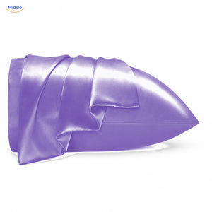 Silkora satijnen kussensloop in violet