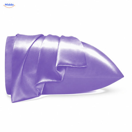 Silkora satijnen kussensloop in violet