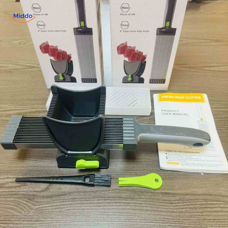 slicora vlees snijset complete set met hendel borstel en handleiding www.middo.nl