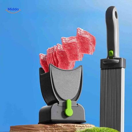 slicora vlees snijset dunne vleesschijven snijder met hendel www.middo.nl