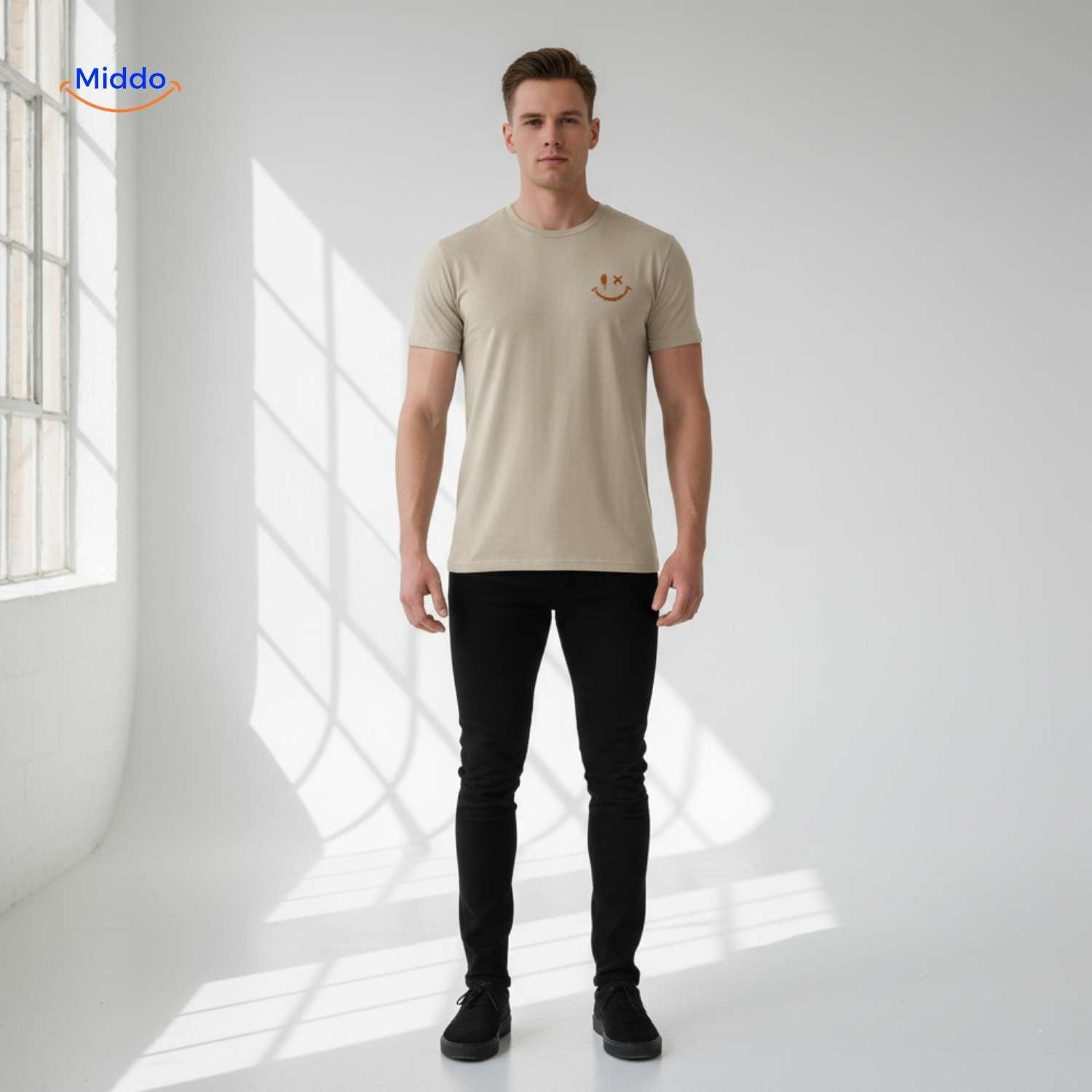 SmileyWave™ T-shirt | Zacht katoen, opvallend ontwerp & ademend