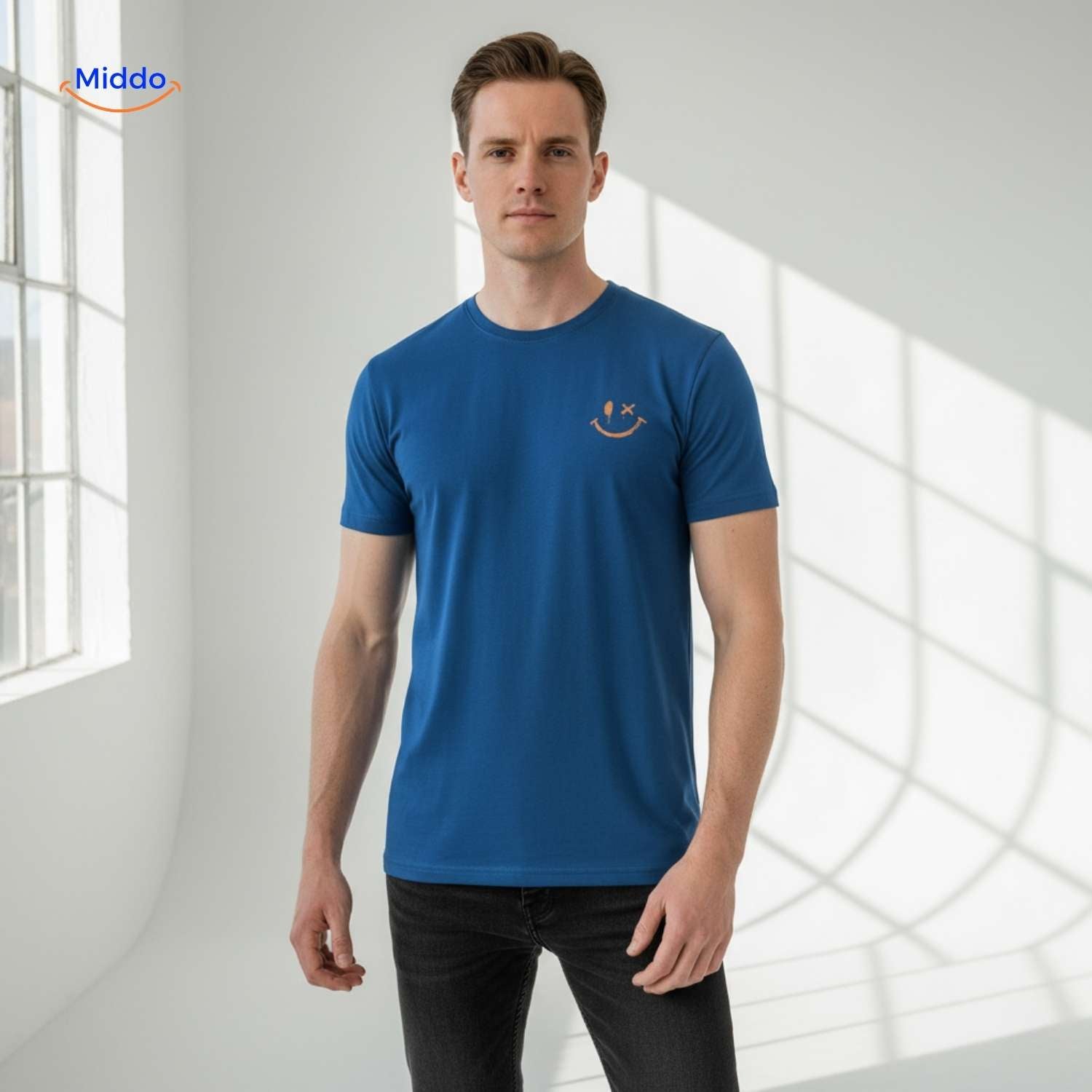 SmileyWave™ T-shirt | Zacht katoen, opvallend ontwerp & ademend