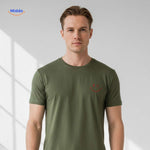 smileywave tshirt groen closeup met smiley logo www.middo.nl