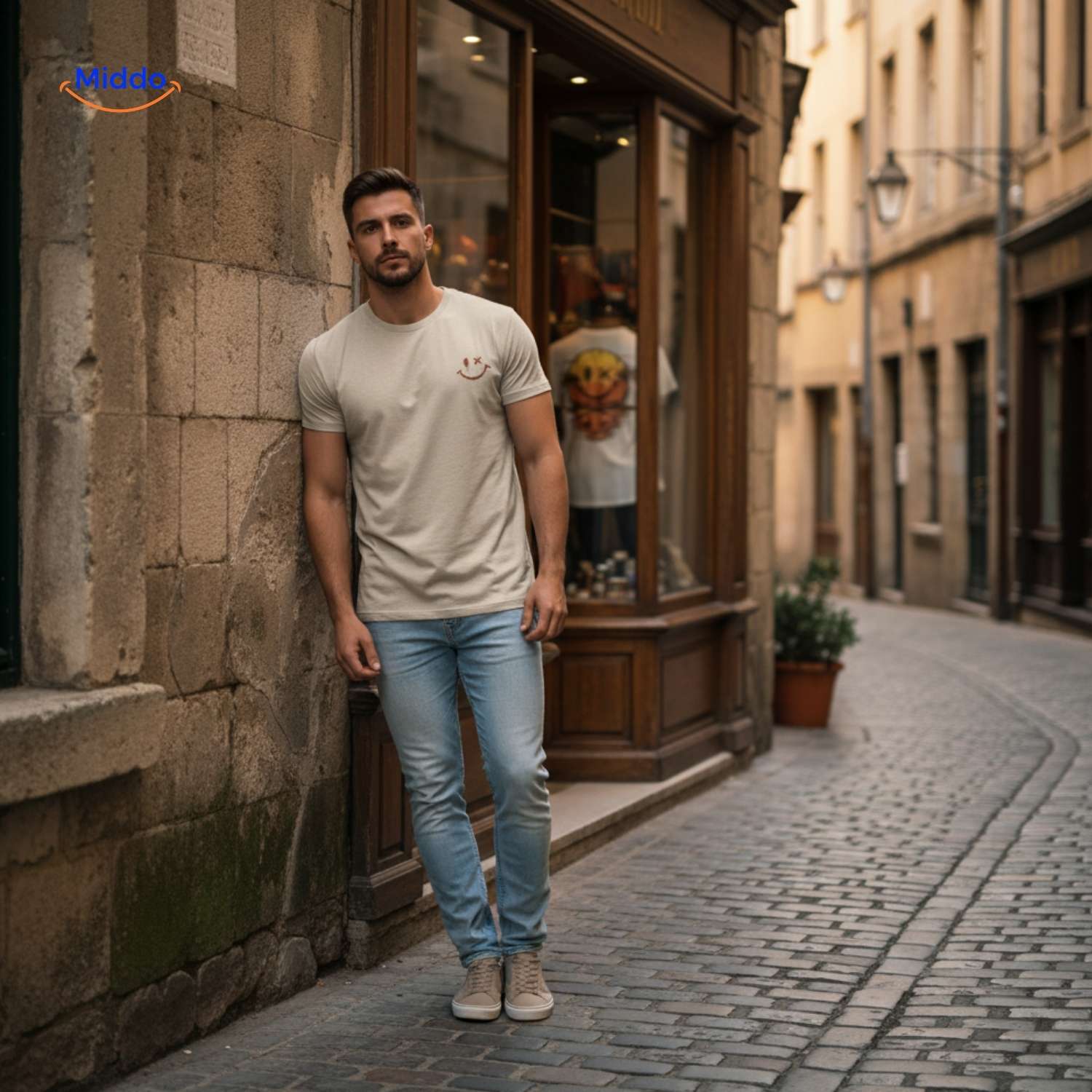 SmileyWave™ T-shirt | Zacht katoen, opvallend ontwerp & ademend