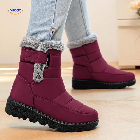 Snowboots – Paars/rood