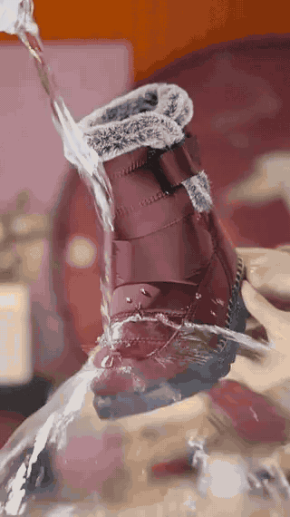 SnowLuxe Boots rood comfortabele warme winterlaarzen www.middo.nl