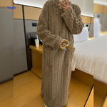 snugglewear dekenjurk bruin zacht fleece huiskleding www.middo.nl