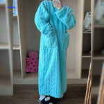 snugglewear dekenjurk turquoise zacht en comfortabel www.middo.nl