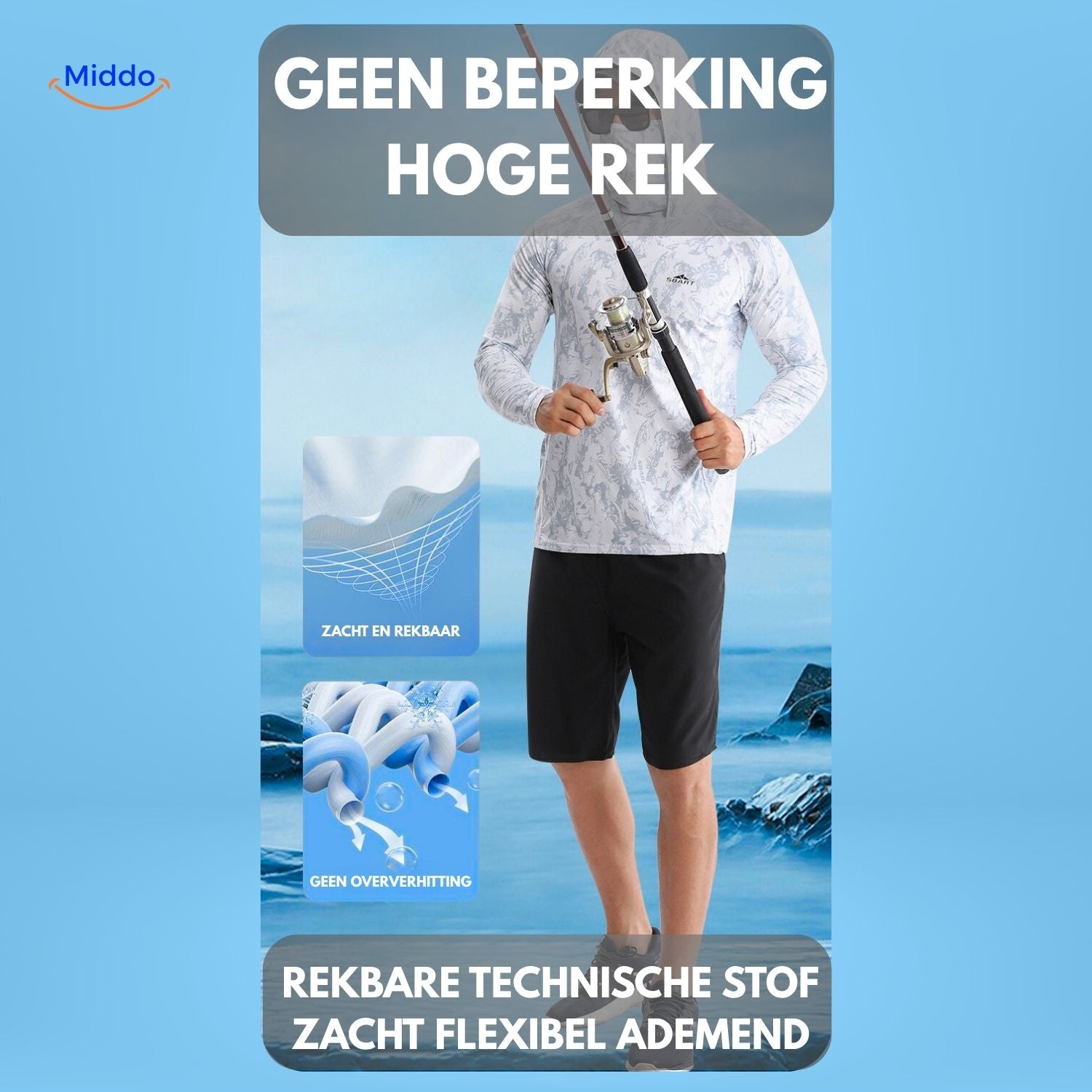 Solara™ Zonbeschermingsshirt | Ademend, sneldrogend en UV-beschermend