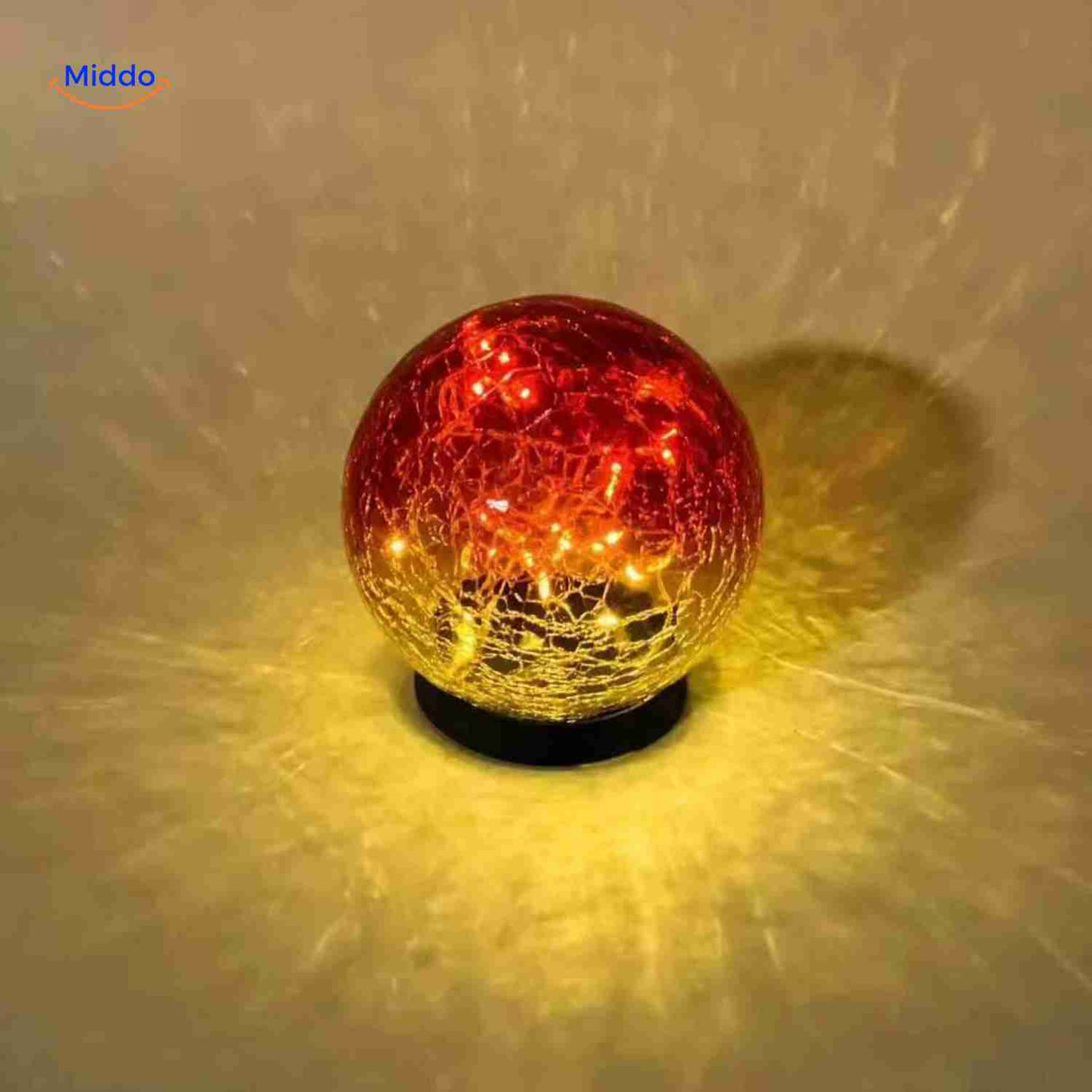 solvion lamp rood geel overgangslicht met glasmozaiek www.middo.nl