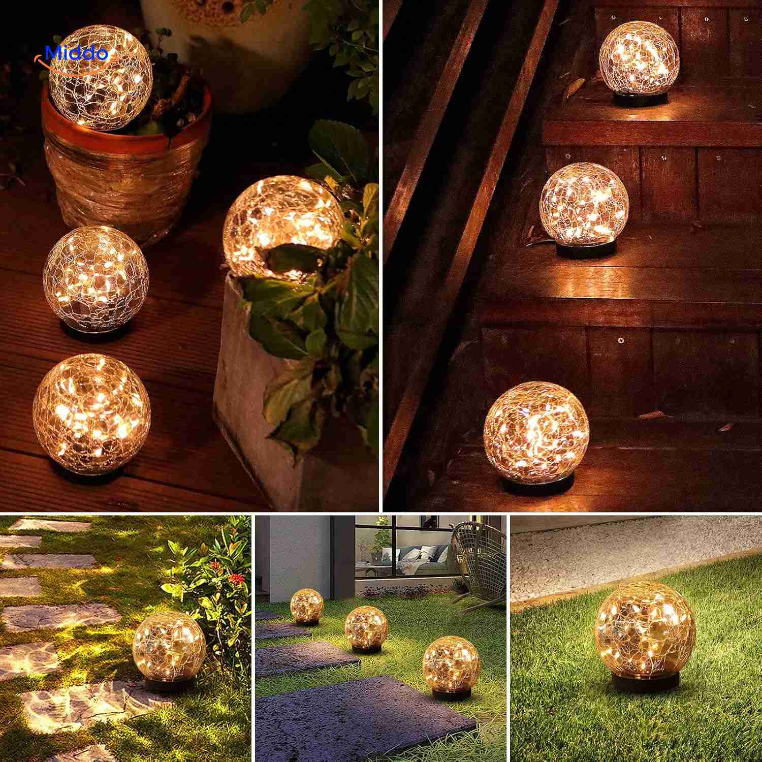 solvion lamp sfeervolle ledlampen voor tuinpad en trap www.middo.nl