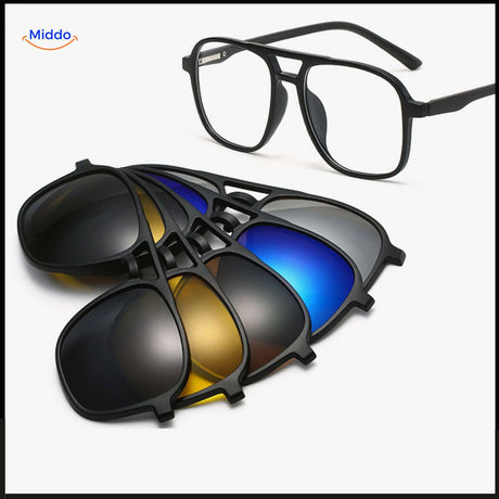 solvizo zonnebril magnetische multifunctionele clip ons met uv bescherming www.middo.nl
