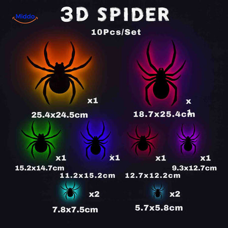 spooklight lamp 3d spin led 10 stuks set halloween decoratie www.middo.nl